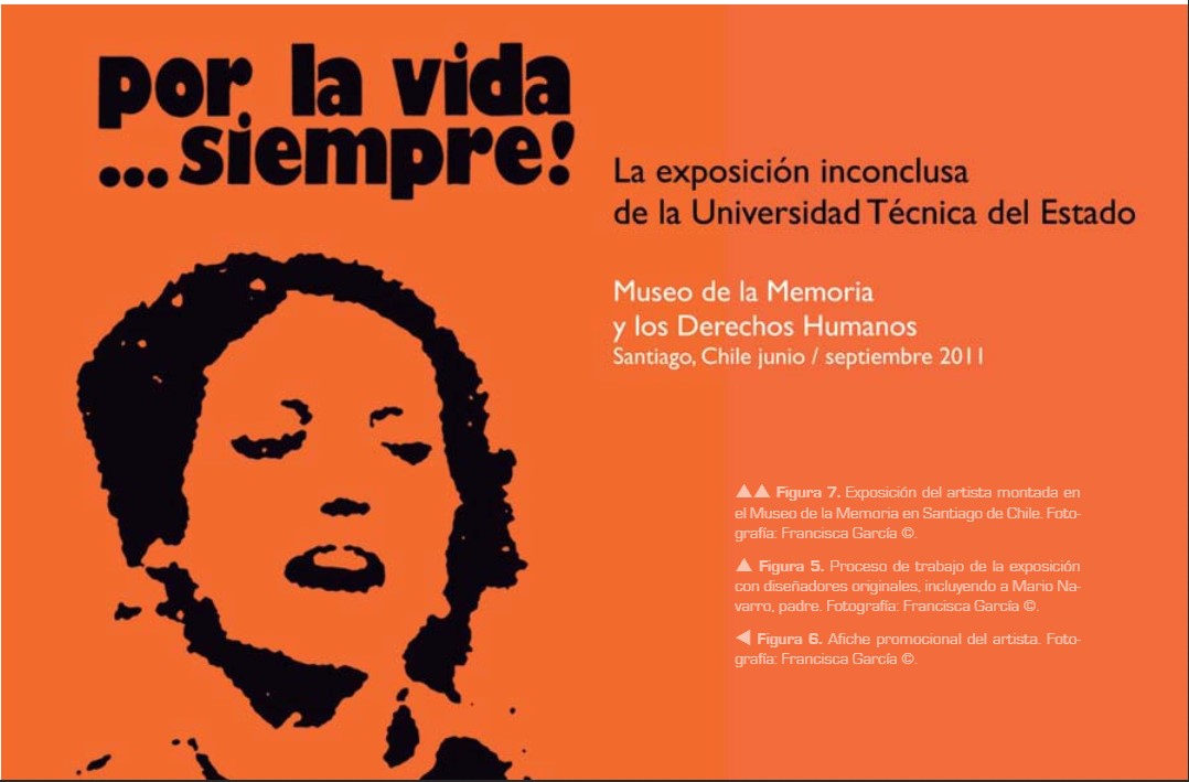 Figura 6. Afiche promocional del  artista. Fotografía: Francisca García ©.