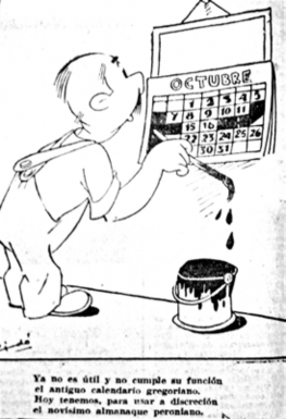 Figura 17. Ricardo Warecki, viñeta para el diario Crónica, Rosario, 19 de octubre de 1946.