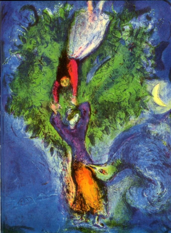 Figure 12. Seven hundred and forty-ninth night, One  Thousand and One Nights (1948) Source: Arabian Nights by Chagall