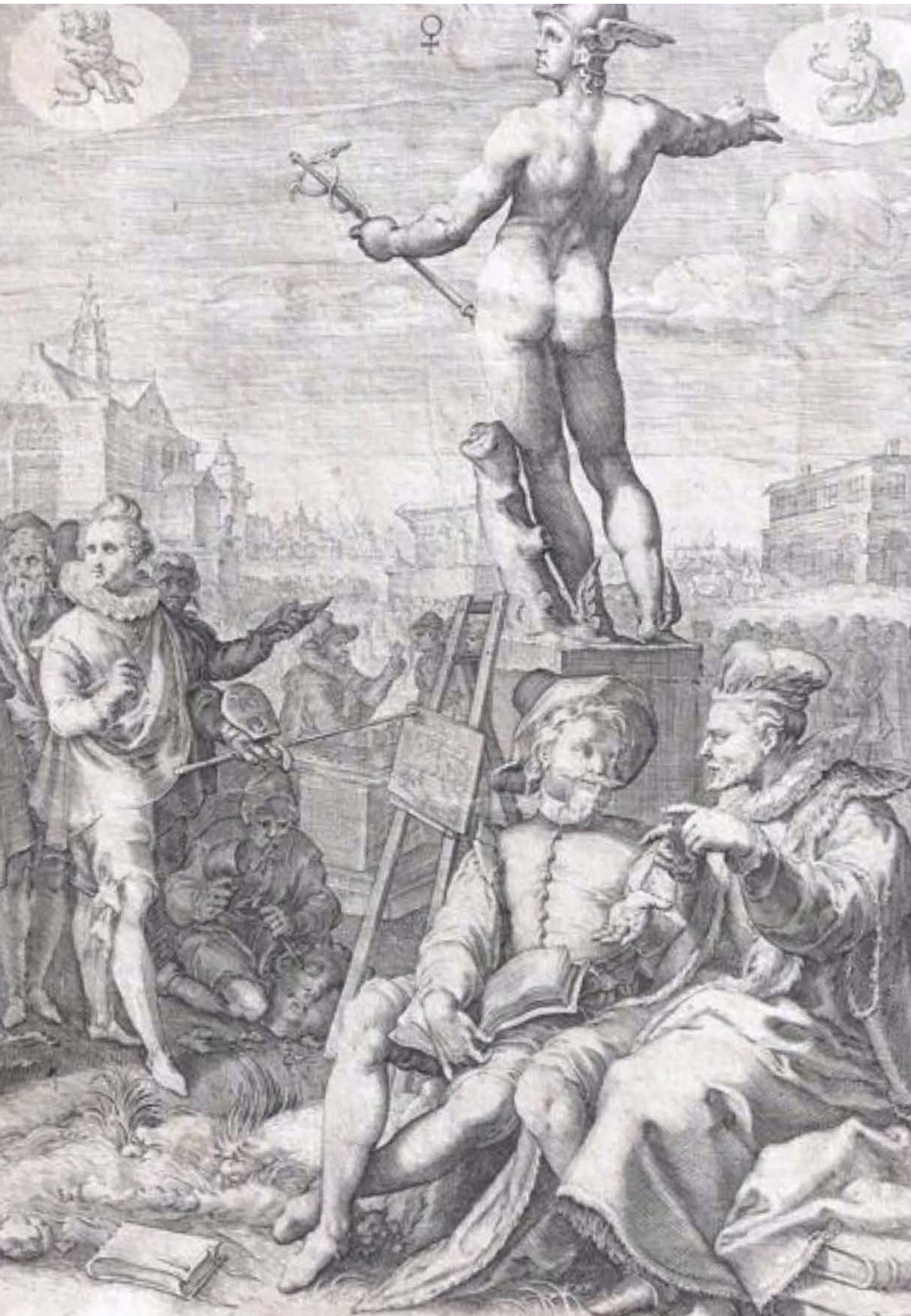 Imagen 2. Saenredan, Goltius (1597). Mercurio.