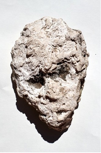 Figura. 17. Representación de una cabeza humana de un niño de 8 años. Escayola.