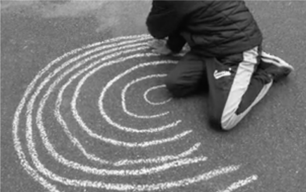 Juegos de niñxs #47: Chalk (2024), 15:27 min, Londres, Reino Unido.