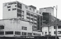 El Hospital San Juan de Dios. Desde la Carrera Décima (Izq.), desde la Calle 1ra (Der.). Fotos autor