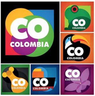 Logo “Marca país Colombia”. Disponible bajo la licencia Dominio público vía Wikimedia Commons.