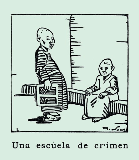 Imagen 4. Amor de caridad. Adolfo Samper (1900-1991). En el libro La cara de la miseria. José Antonio Osorio Lizarazo (1926). Bogotá: Talleres de ediciones Colombia.