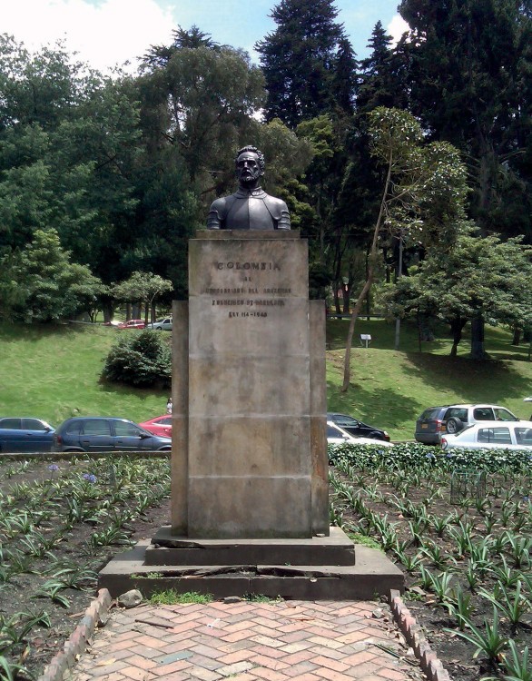 Imagen 15. El busto de Francisco de Orellana, Parque Nacional (Bogotá).