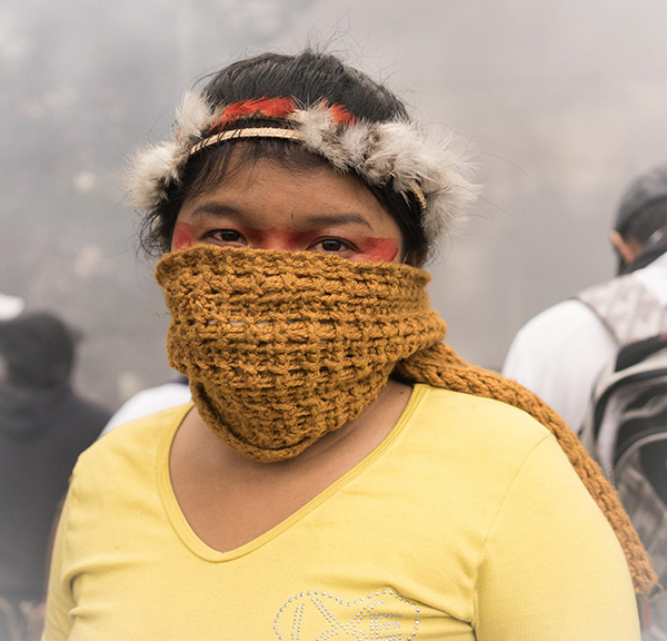 Imagen10. “Isadora Romero”, Fotogramas del documental Octubre: los encuadres de una protesta. (2021, 86 min.)