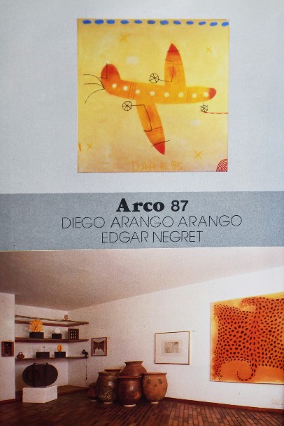 Galería Casa Negret. Exposición de Edgar Negret y Diego Arango. 1987. Fuente: Arte en Colombia.