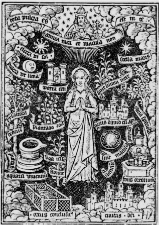 Imagen 2. Tota Pulcha, Heures, que aparece en el libro La Vierge a l´usage de Roma, impreso en París por Thielman Kerver en 1505. Fuente: «https://acortar.link/RAsK7O
»