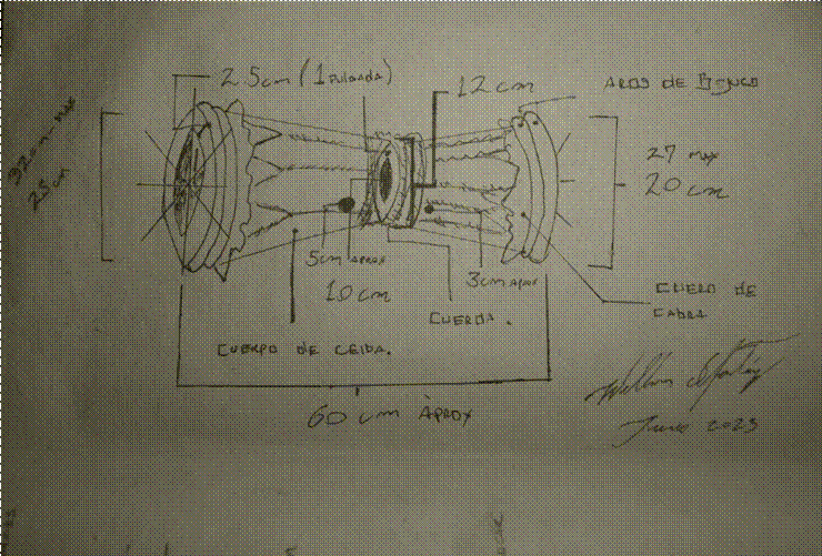 Diseño Construcción tambor (Martínez y Trujillo, 2023).