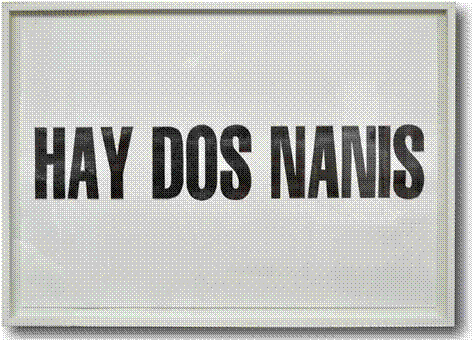 Nani Lamarque, Hay dos Nanis, dibujo sobre papel. (2012).