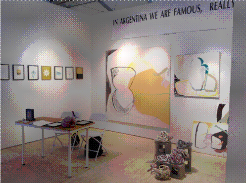 Stand de la galería Isla Flotante en la feria SCOPE Art Show. (c. 2014).