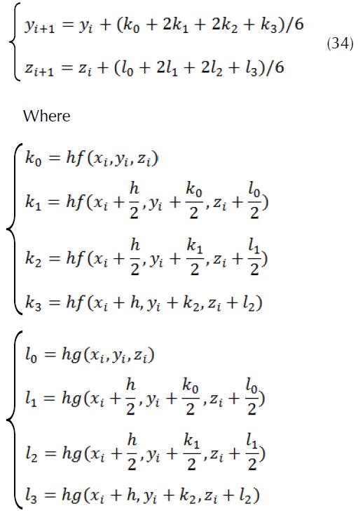 Similarity solution and Runge Kutta method to a thermal boundary layer