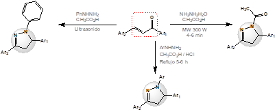 Síntesis Fischer-Knoevenagel de 2-pirazolinas.