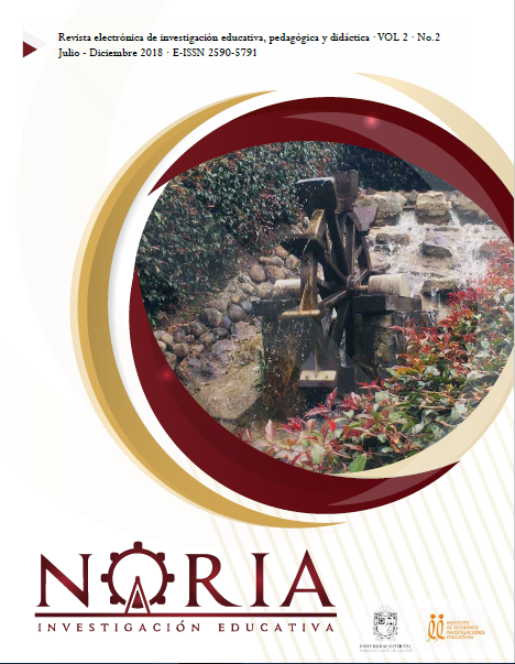 					Ver Vol. 2 Núm. 2 (2018): Revista Noria Investigación Educativa
				